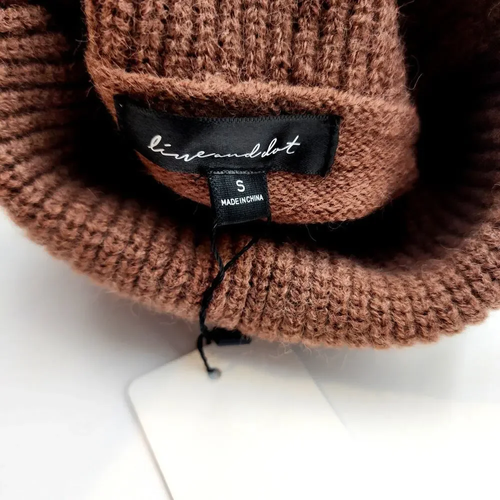 NWT Line & Dot Stripe Turtleneck Pullover Size XS - Picture 5 of 16